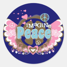 Imagine Peace Stickers