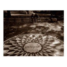 Imagine Strawberry Fields Tribute Central Park NYC Post Cards