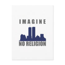 Imagine Twin Towers sillouette Postcards
