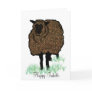Imbolc Knitted Sheep Card