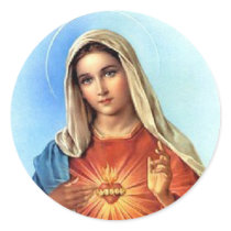 Immaculate Heart Mary Stickers