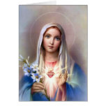 Immaculate heart of Mary card
