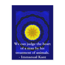 Immanual Kant Animal Rights  quote Postcards