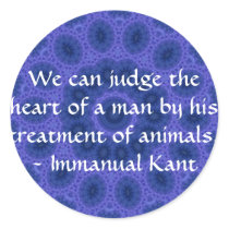Immanual Kant Animal Rights  quote Stickers