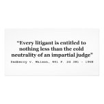 Impartial Judge Sadberry v Wilson 441 2d 381 1968 photo cards