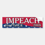 IMPEACH FOR PEACE BUMPER STICKER