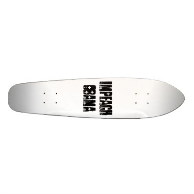 impeach obama skatebord skateboard deck by paintballlear