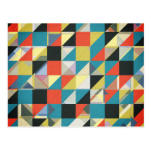 Imperfect Grid of Colors Post Card