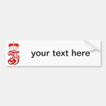 Imperial Monogram of Arch Duke Franz Ferdinand Bumper Stickers