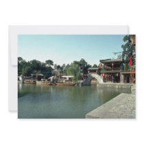Imperial shopping arcade at Summer Palace, Beijing Custom Invitation