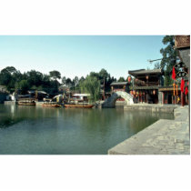 Imperial shopping arcade at Summer Palace, Beijing Photo Cutout