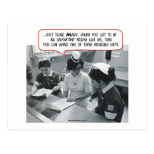 Important Nurse - Adorable Hat Post Card