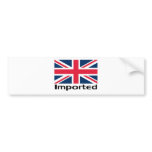 Imported UK Flag bumper stickers