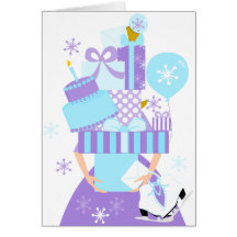 Impossible Birthday Stack No.1 Winter Greeting Card
