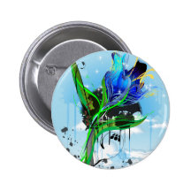 Impossible Flora Pinback Buttons
