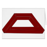 Impossible Trapezoid Optical Illusion Greeting Card