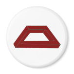 Impossible Trapezoid Optical Illusion Magnet