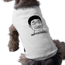 Impossibru!! Comic Face Dog T Shirt
