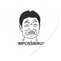 Impossibru Heart Sticker