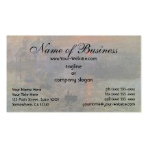 Impression, Sunrise by Claude Monet Business Card Templates