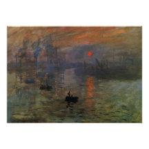 Impression, Sunrise by Monet Vintage Impressionism Personalized Announcement