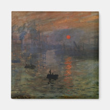 Impression, Sunrise by Monet Vintage Impressionism Refrigerator Magnets
