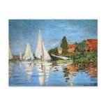 Impressionism Boats Fine Art  Postcard