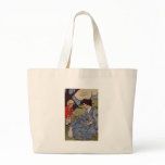Impressionist Easter Lady with Rabbit Babies bags