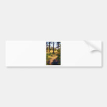 Impressionist Forest Bumper Sticker