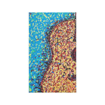 Impressionist Guitar Gallery Wrap Canvas