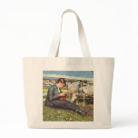 Impressionist Woman Knitting Tote Bag