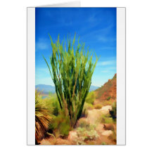 Impressionistic Ocotillo Card