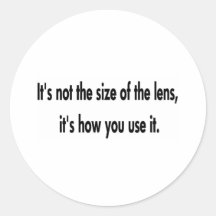 Impressive Lens Size Sticker