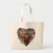 Imprint of a Man; Nevada Souvenir Tote Bags
