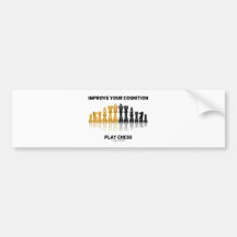 Improve Your Cognition Play Chess Bumper Sticker