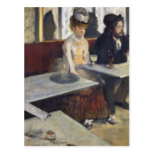 In a Cafe, or The Absinthe, c.1875-76 Post Card