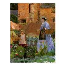 In a Garden in Cookham by George John Pinwell Post Card