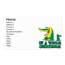 in a while crocodile business card