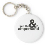 & in Ampersand Keychain