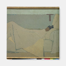 In Bed, 1891 Fridge Magnet