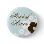 In Bloom Maid of Honour Button