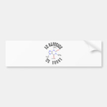 In Caffeine We Trust (Caffeine Molecule) Bumper Sticker