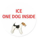 In Case Of Emergency One Dog Inside stickers