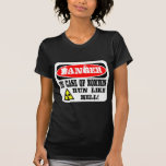 In case of zombies run like hell! t-shirts