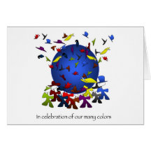 In Celebration of Our Many Colours Greeting Card