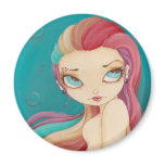 In Color - fairy mermaid punk rainbow magnet