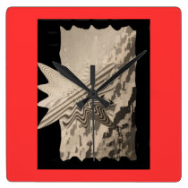 In Contrast Abstract    wall clock wall clocks