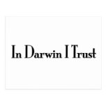 In Darwin I Trust Post Card