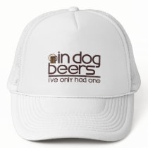 In Dog Beers (w/Mug)... Trucker Hat