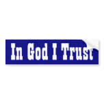 In God I Trust bumper stickers